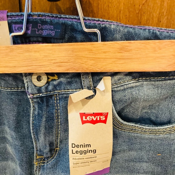 Nwt Levis Purple Stitch Denim Leggings - Picture 8 of 10